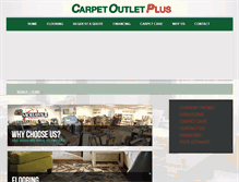 Tablet Screenshot of carpetoutletplus.com